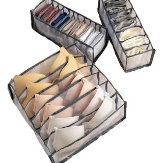 Pack X3 Organizador Ropa Interior Y Medias 6,7,11 Divisiones