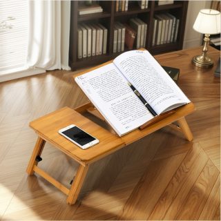 Mesa De Cama Reclinable Para Laptop Libros De Madera
