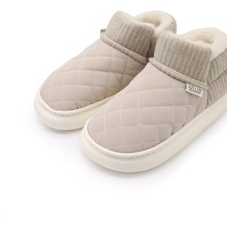 Pantufla Bota Calidas Con Corderito De Hilo Abrigadas