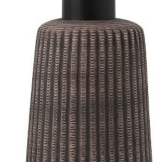 Dispensador De Jabón Cerámica A Rayas Texturizado Para Baño