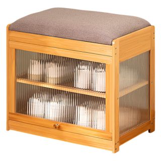 Banco De Almacenamiento De Zapatos Zapatera Con Puertas