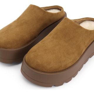 Sueco Con Plataforma Calzado De Abrigo En Gamuza Para Dama