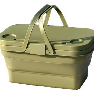 Canasto Cesto Para Picnic Plegable Plastico Camping