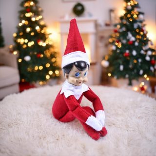 Elfo Navideño Muñeco Duende Decoración 31cm