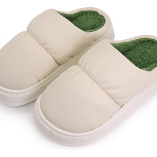 Pantuflas De Adulto Abiertas Puff Calidas Calzado