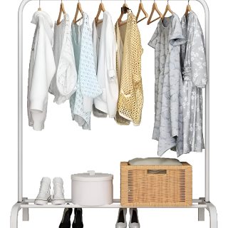 Perchero Metal Organización Perchas Ropa Vestidor Largo