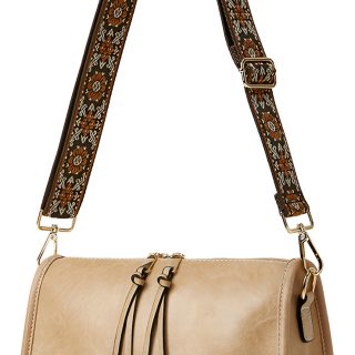 Bandolera Dama Cartera Bolso Minimalista Cuero Pu Para Mujer