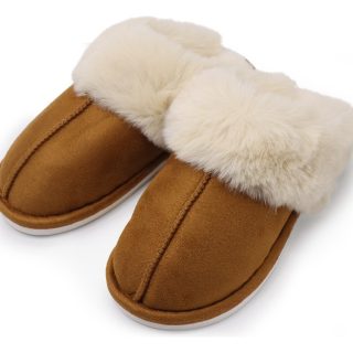 Pantuflas Abiertas Abrigadas Para Dama De Abrigo Comodas