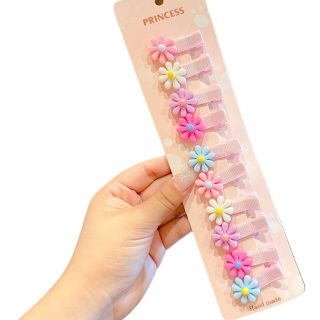 Set X 10 Broches De Pelo Reforzados Con Diseños