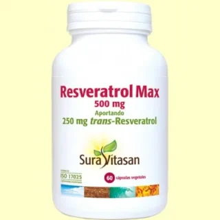 Resveratrol max 60 capsulas – Suravitasan
