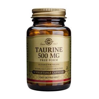 Taurina 500 mg 50 capsulas – Solgar