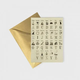 Tarjeta Alfabeto Mágico Harry Potter