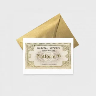 Tarjeta Billete Expreso De Hogwarts