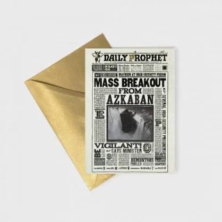 Tarjeta Diario El Profeta Azkaban