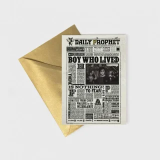 Tarjeta Diario El Profeta Harry Potter